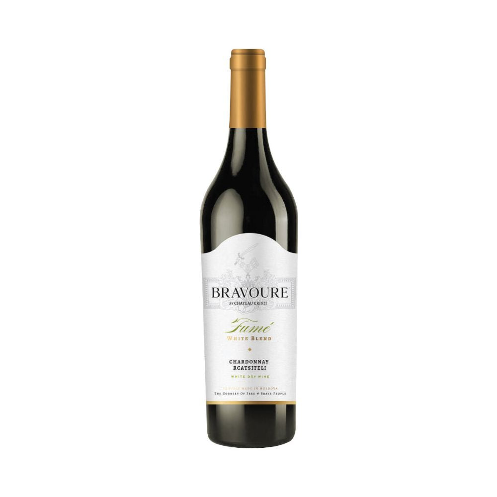 Bravoure Chardonnay & Rkatsiteli Fumé, Alb Sec 0.75L