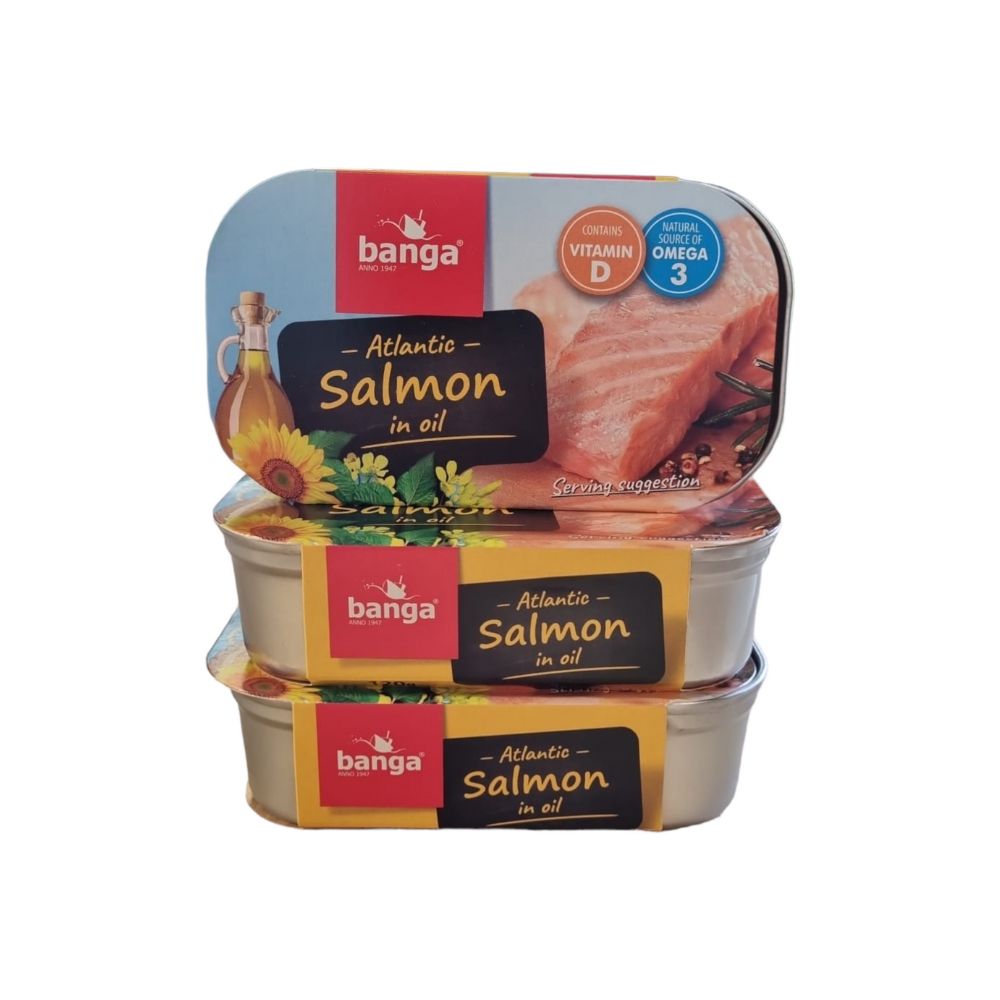 Somon Atlantic în ulei 120 gr