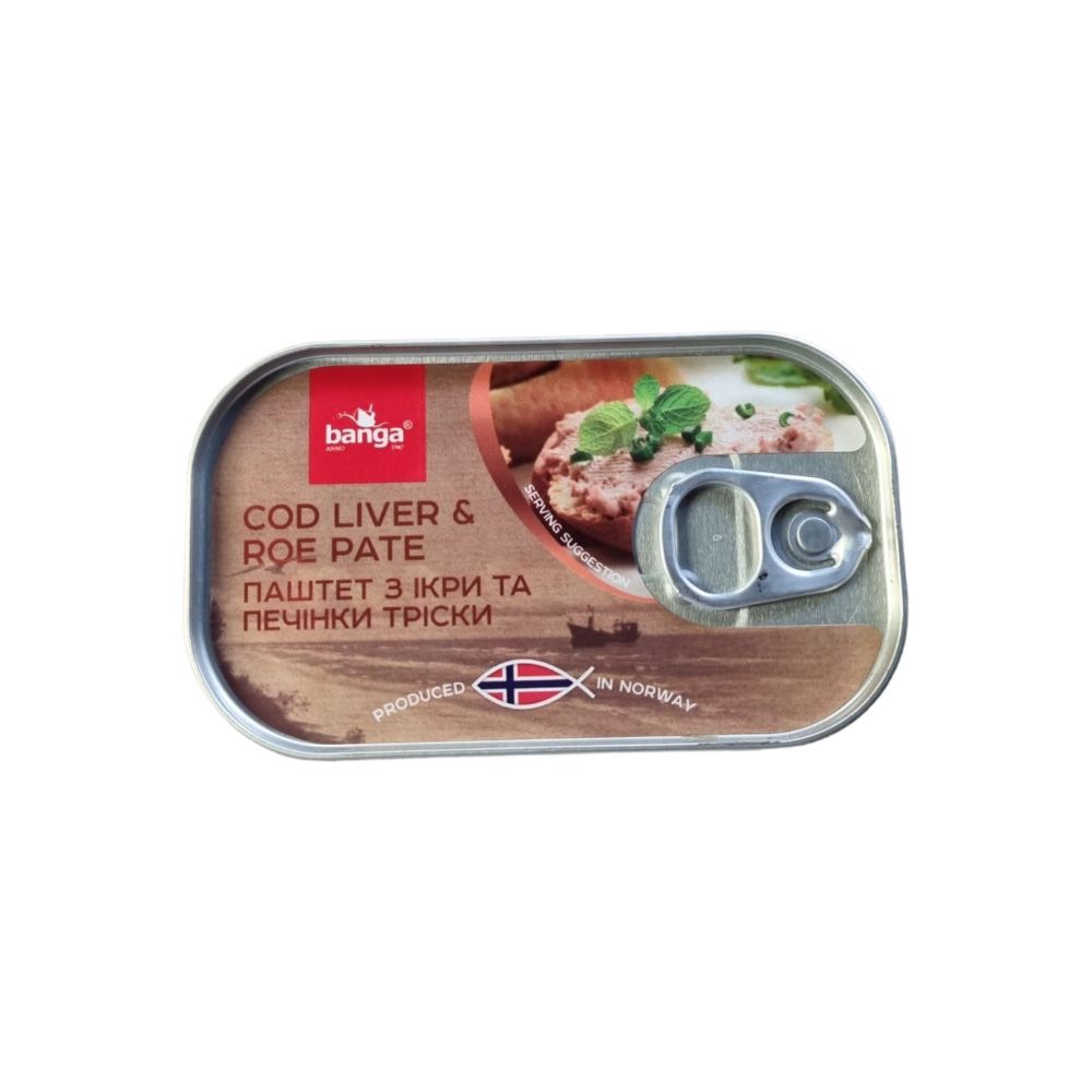 Pate de Ficat și icre de cod, Banga, 120 gr