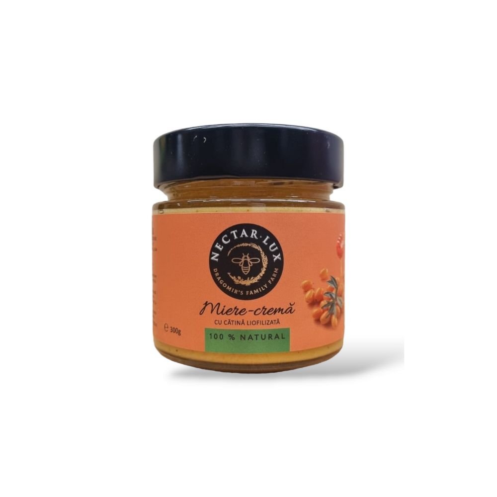 Miere cremă cu cătină liofilizată, 300gr