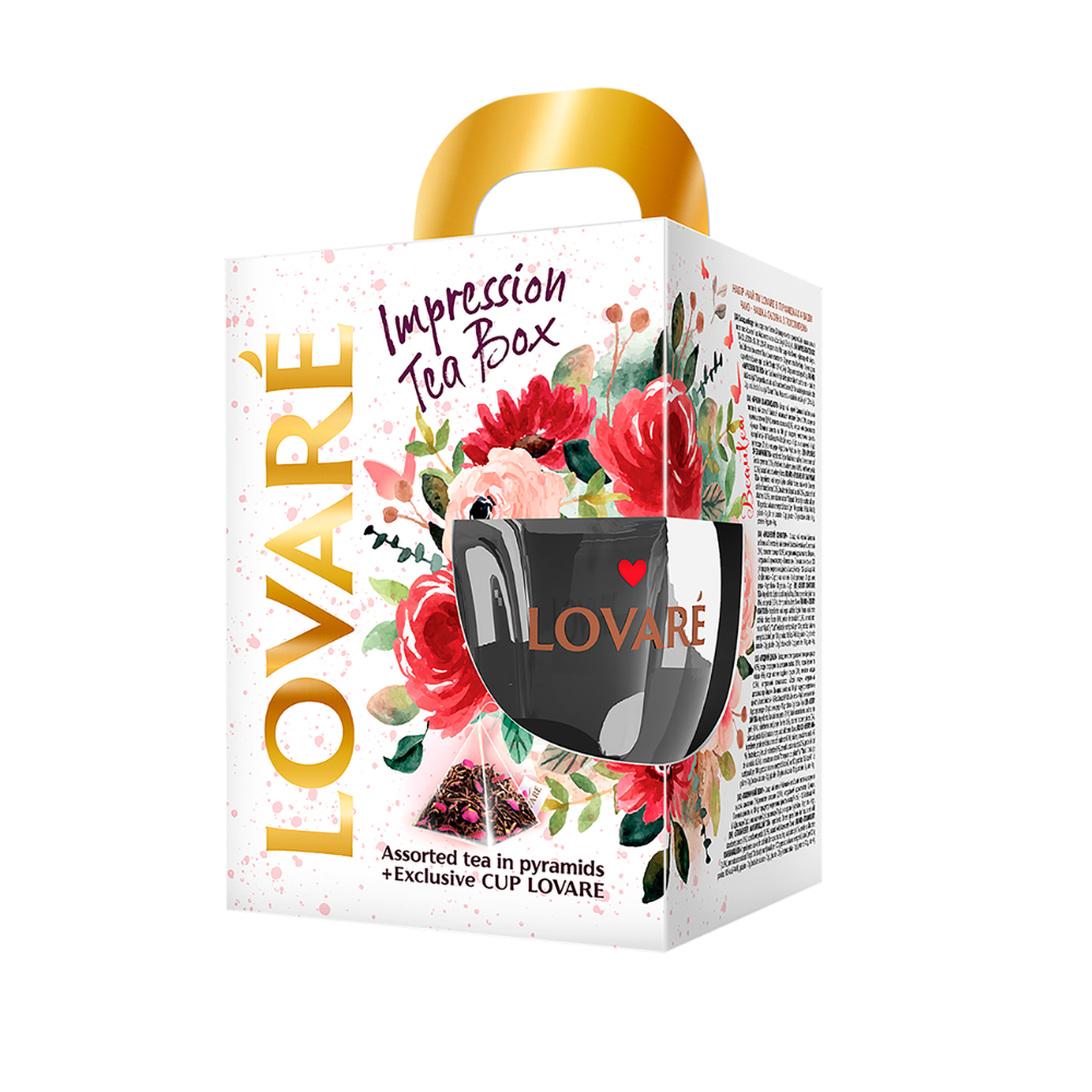 Set Ceai LOVARE "Impression Box" 28 piramide