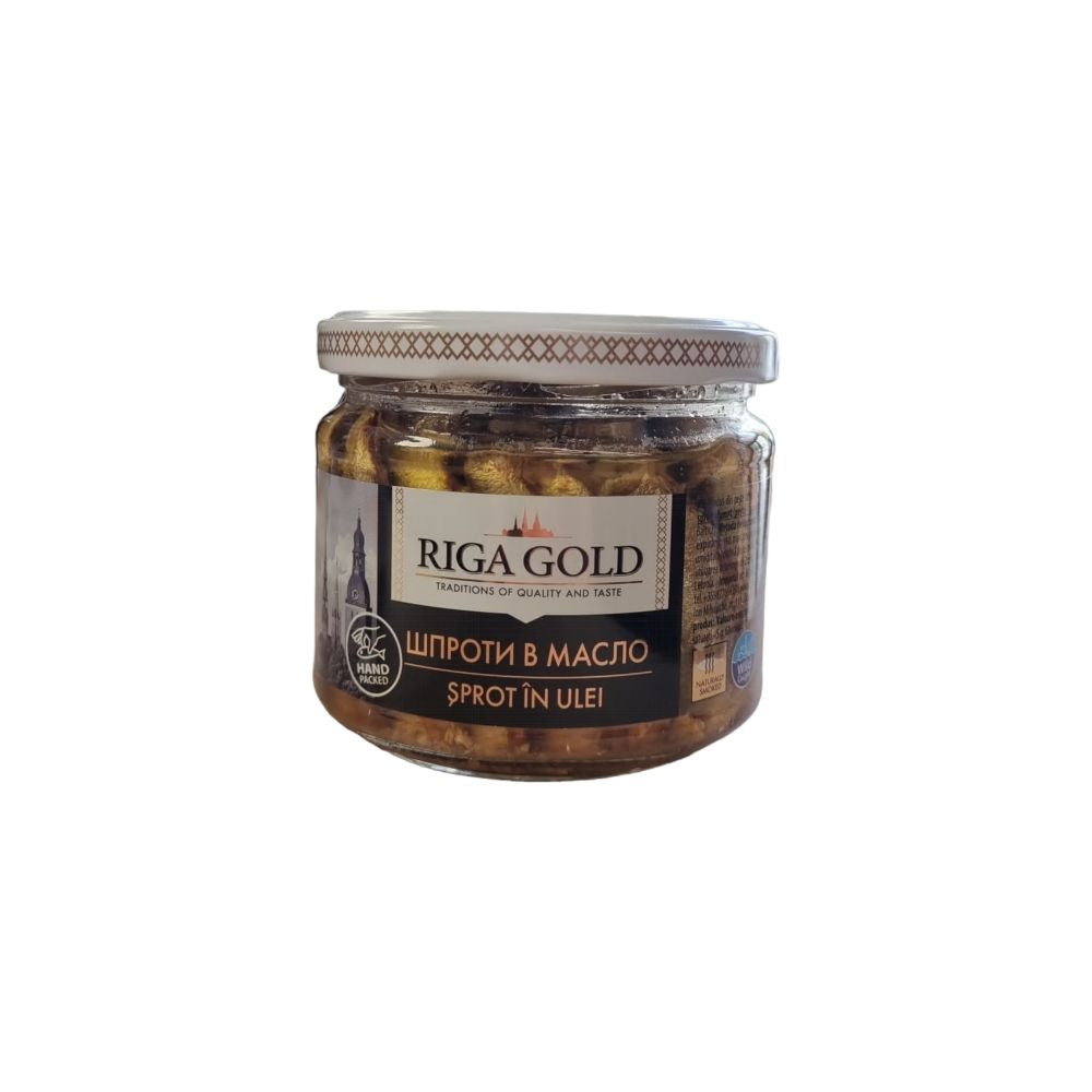 Șprot în ulei Riga Gold 250 gr