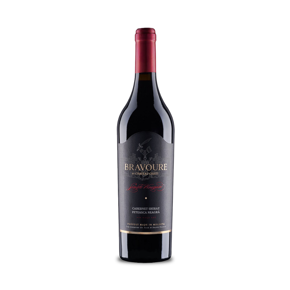 Bravoure Cabernet & Shiraz & Feteasca Neagră, Roșu Sec 0.75L