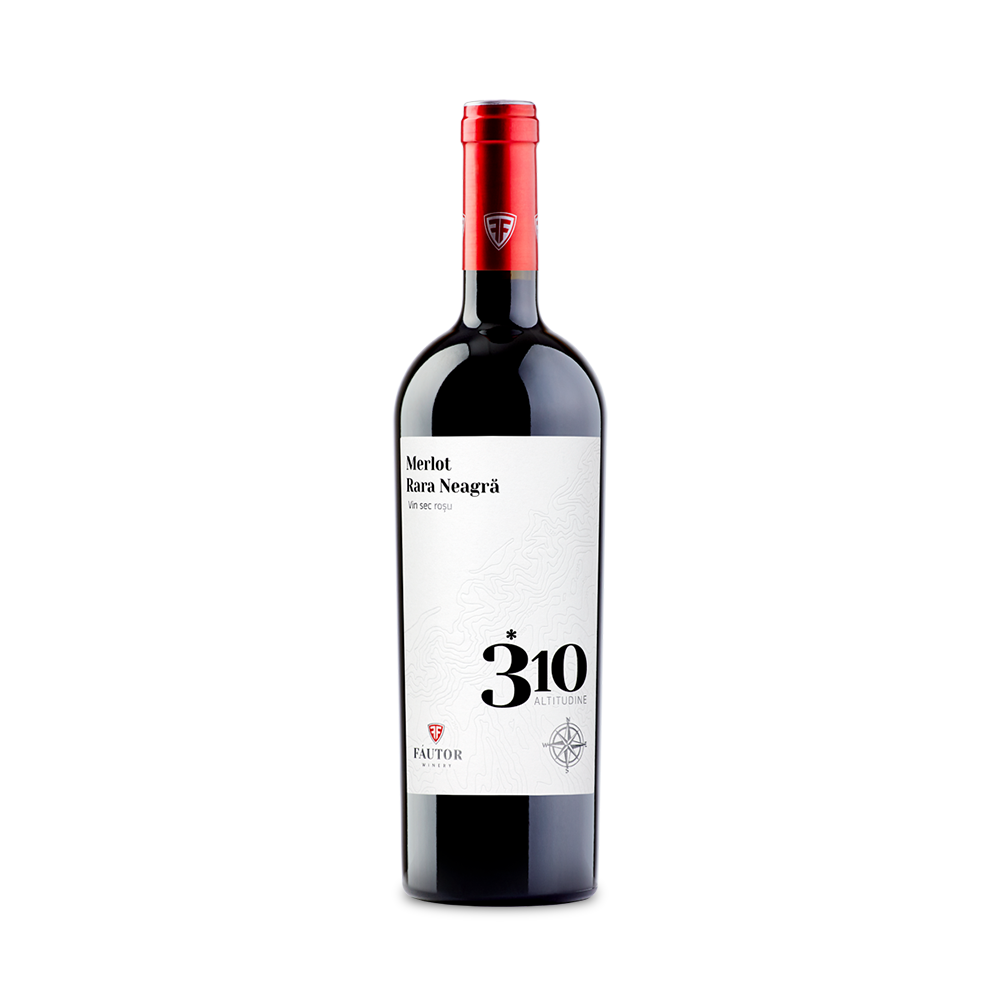 310 Altitudine Merlot & Rara Neagra , Roșu Sec 0.75L