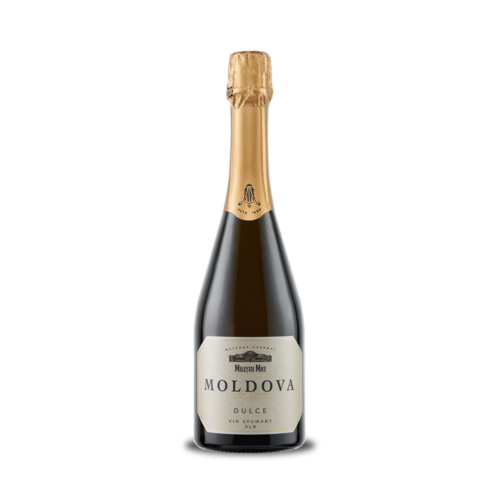 Vin Spumant Moldova de Lux Alb, Dulce 0.75L