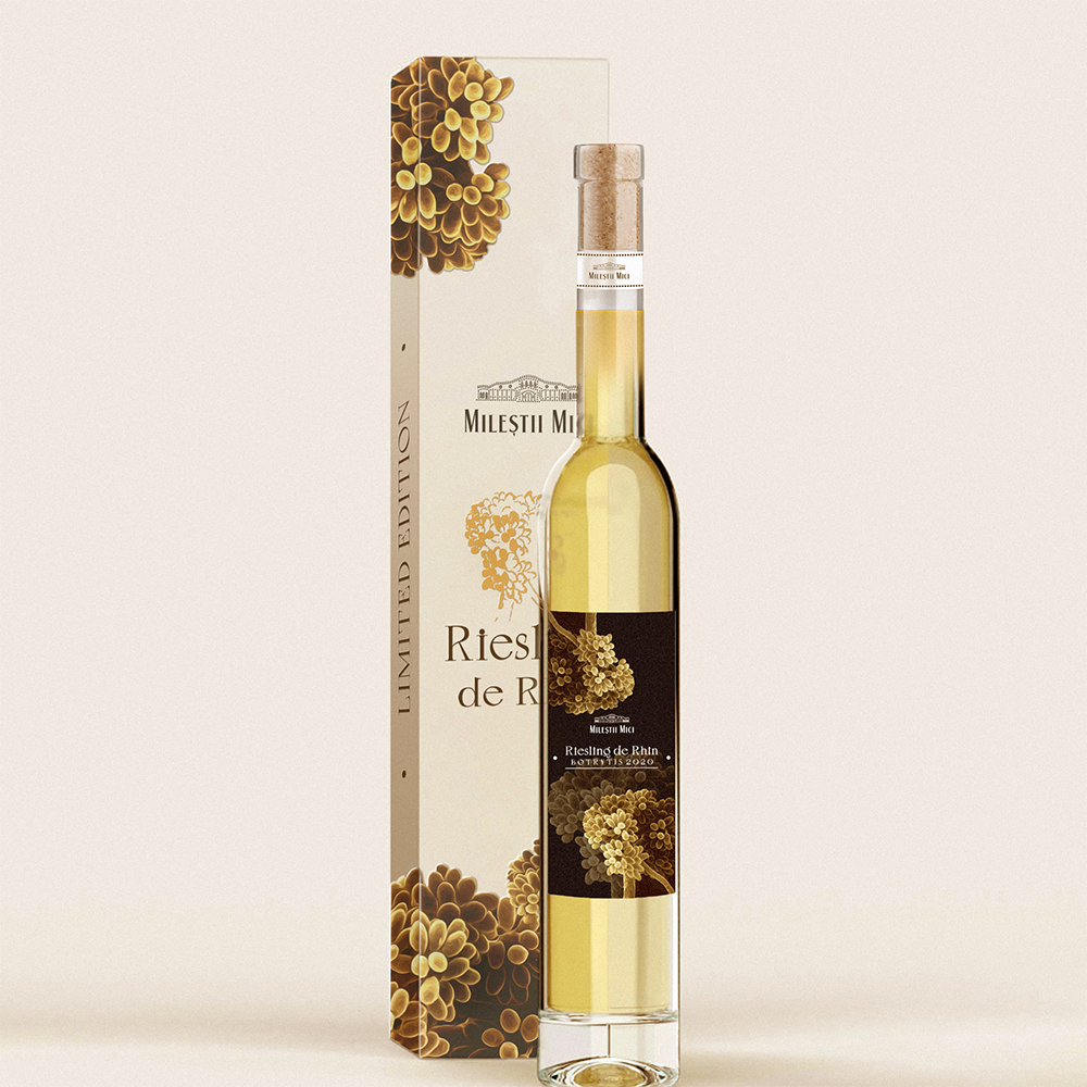 Riesling de Rhin, Mileștii Mici, Alb Dulce 0.75L