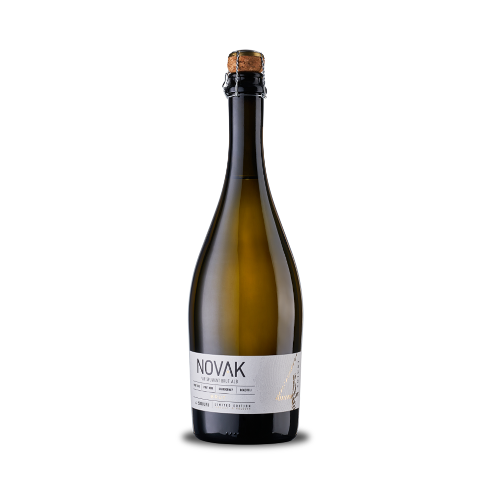 Vin Spumant Novak, Alb Brut 0.75L