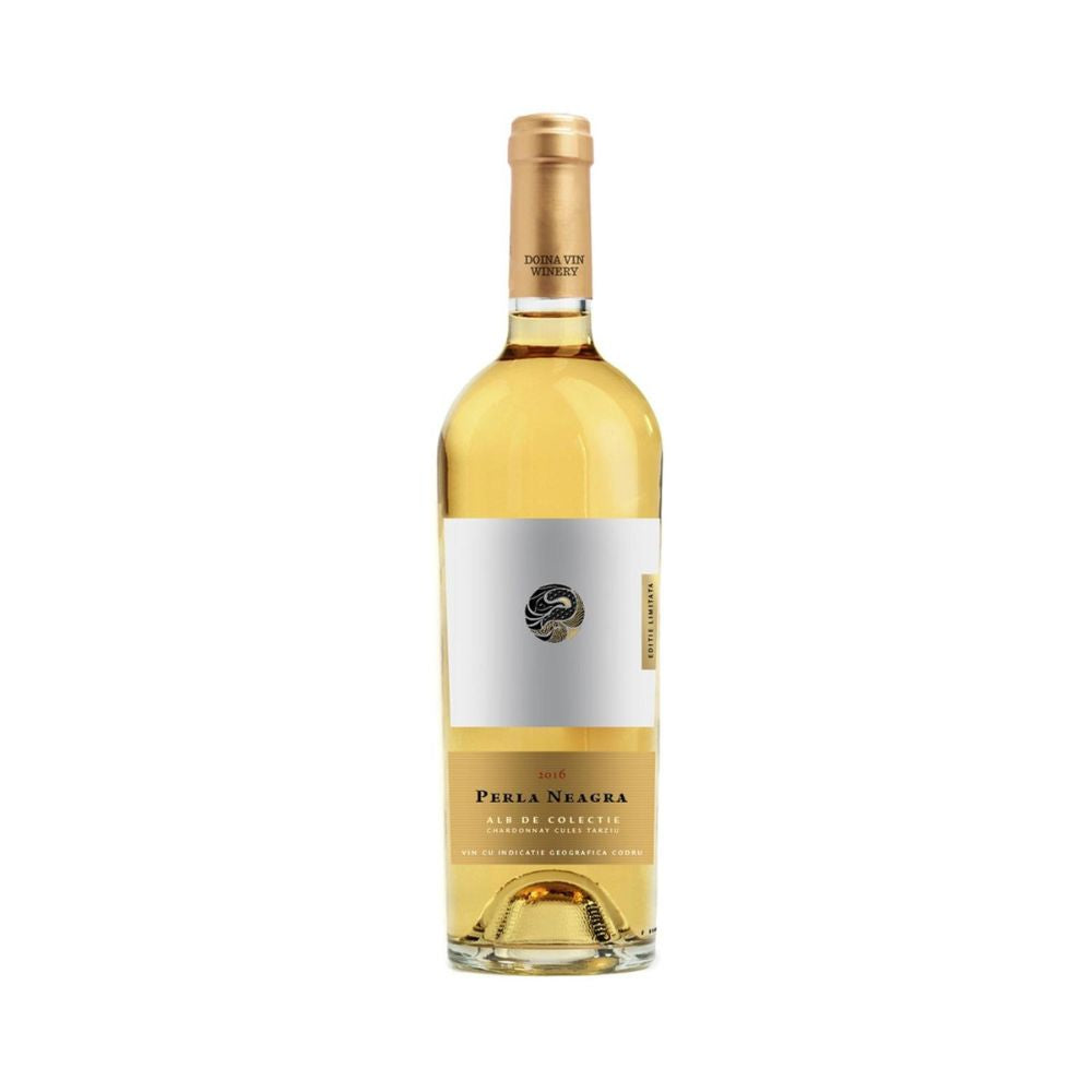 Perla Neagră, Chardonnay Late Harvest, Alb Demidulce 0.75L