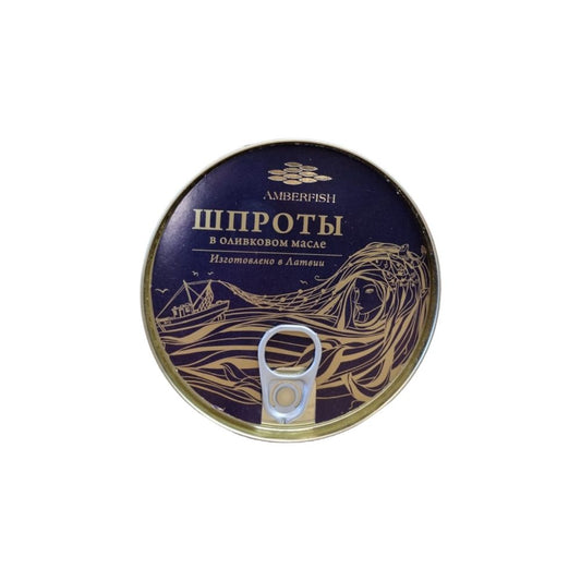 Șprot în ulei de măsline Amberfish, 160 gr