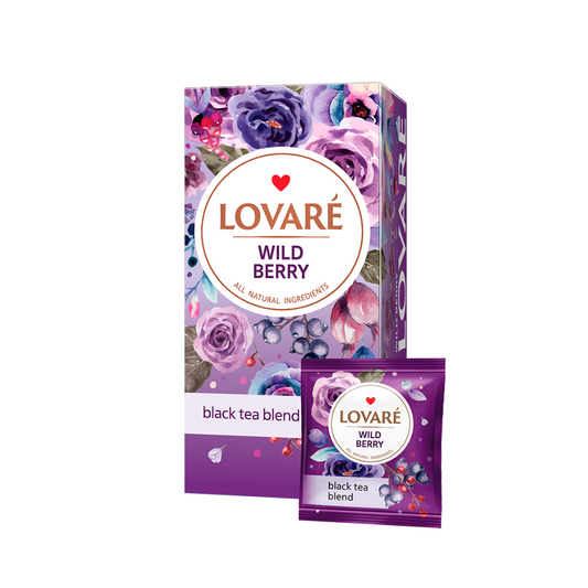 Ceai LOVARE Wild Berry 24 pliculete