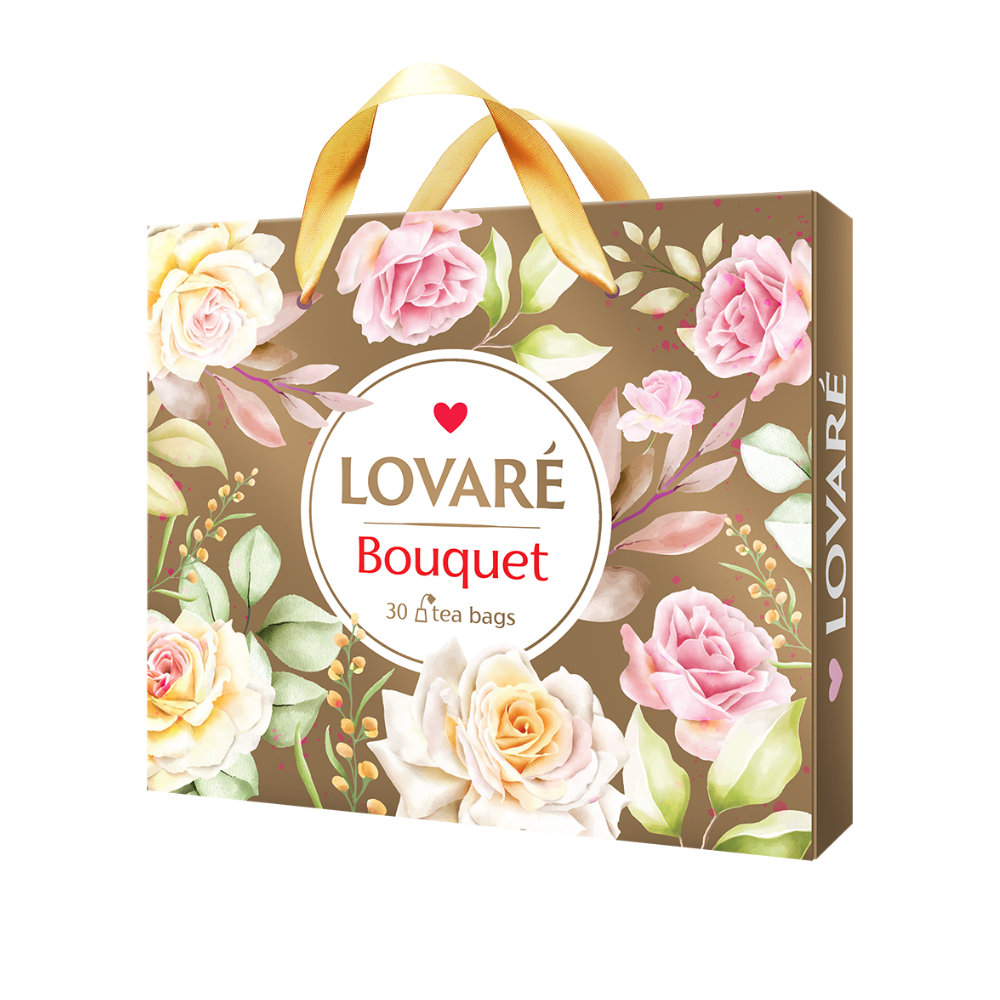 Set Ceai "LOVARE Bouquet" 30 piramide