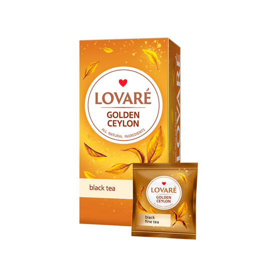 Ceai LOVARE Golden Ceylon 24 pliculete