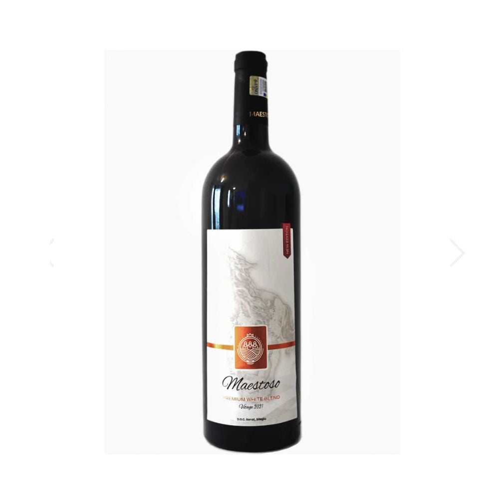 Maestoso Premium White Blend, Alb Sec 0.75L