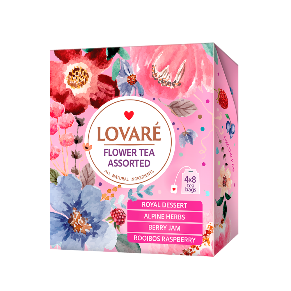 Ceai LOVARE "Flower Tea Assorted" 32 pliculete