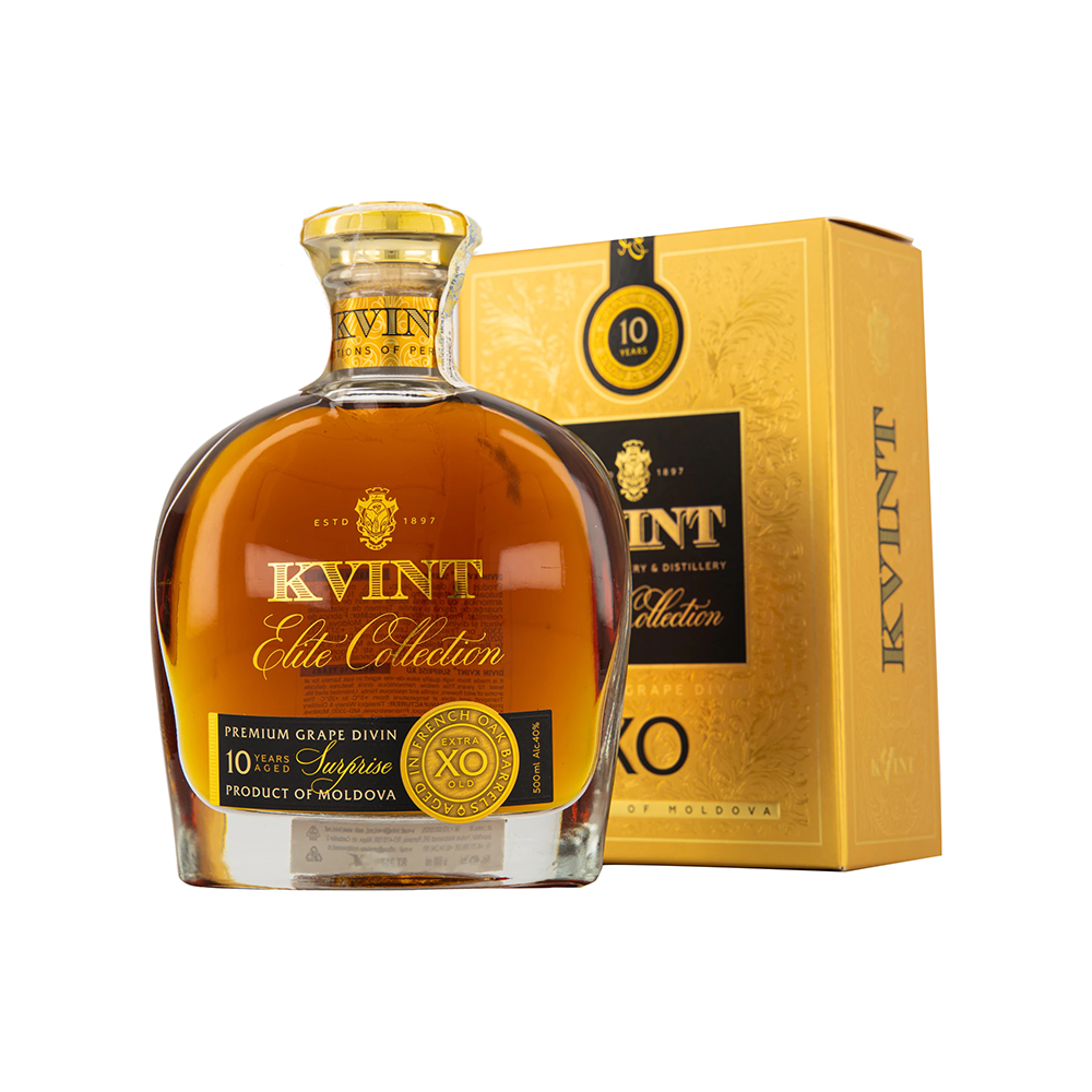 Brandy Kvint XO 10 ANI, 40%, 0.5l